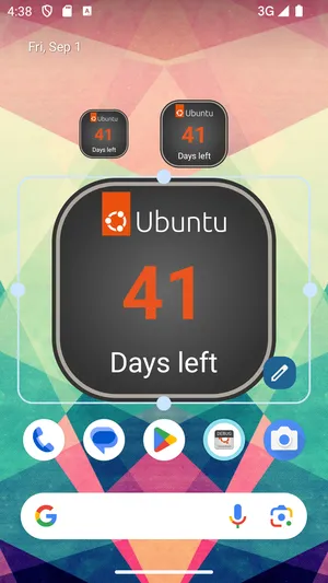 Ubuntu Countdown Widget